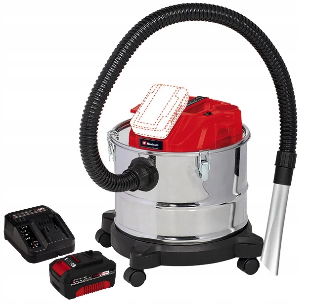 Einhell Vysávač Na Popol Te-av 18/15 Li C Sada 4,0 Ah