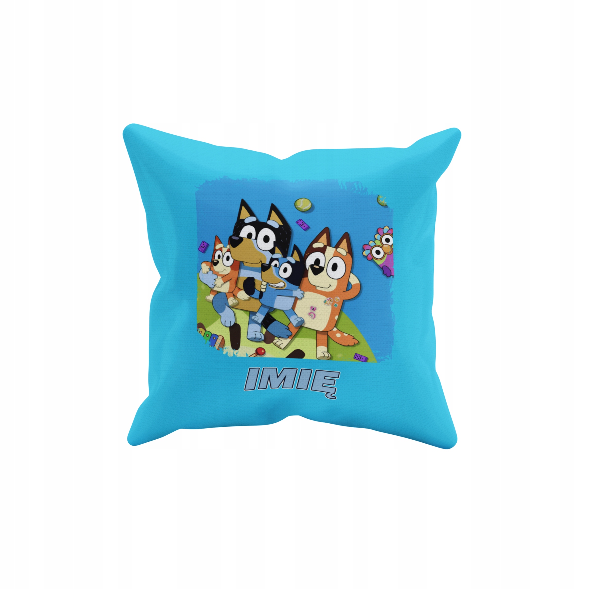 POSZEWKA NA PODUSZKĘ JAŚKA DO PRZEDSZKOLA NIEBIESKI PIESEK+ IMIĘ GRATIS Waga produktu z opakowaniem jednostkowym 0.5 kg