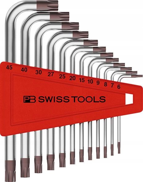 Sada uhlových kľúčov Torx 12-dielna T6-T45 Pb Swiss Tools