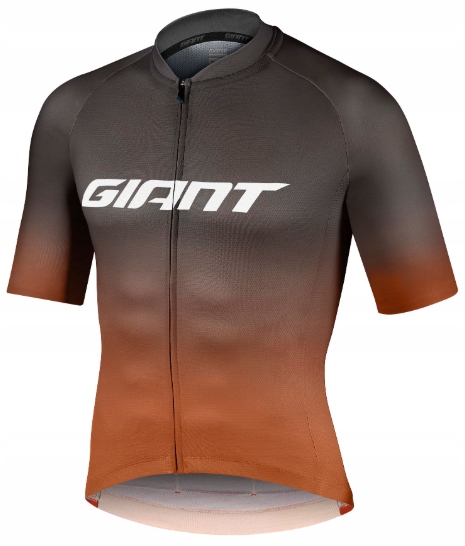 Koszulka Giant Race Day z krótkim rękawem czarna pomarańczowa