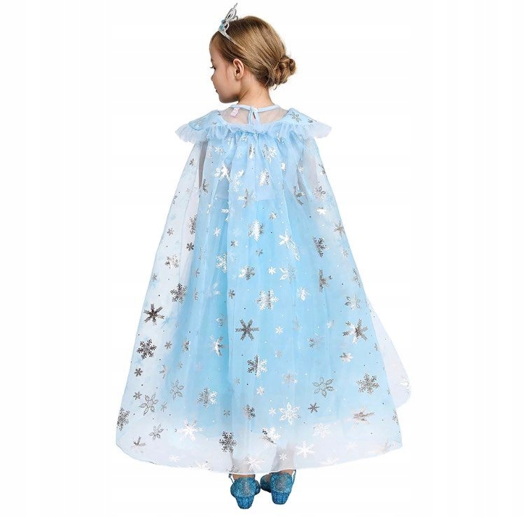 ELSA STRÓJ SUKIENKA ZESTAW ELZA KOSTIUM PRZEBRANIE BAL 110-116 Rozmiar 110-116