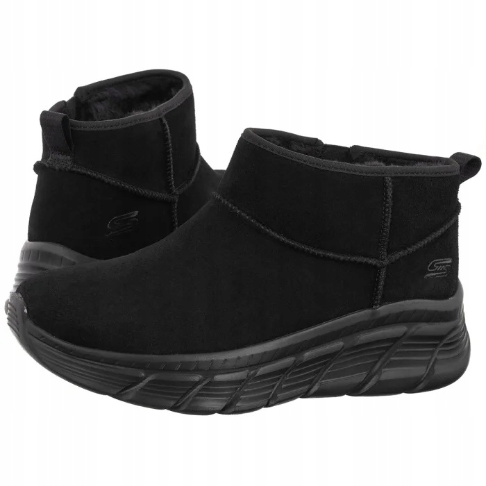 Dámské boty Kotníkové Boty Skechers Bobs Flex Hi-Hi Frost Black 117390 Černé