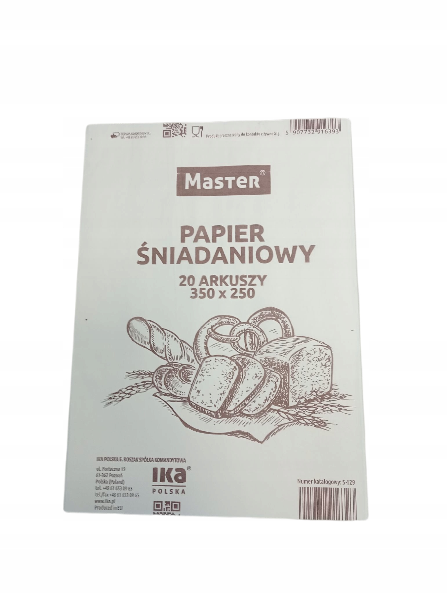 

Papier Śniadaniowy składany 20 Arkuszy Ika Master