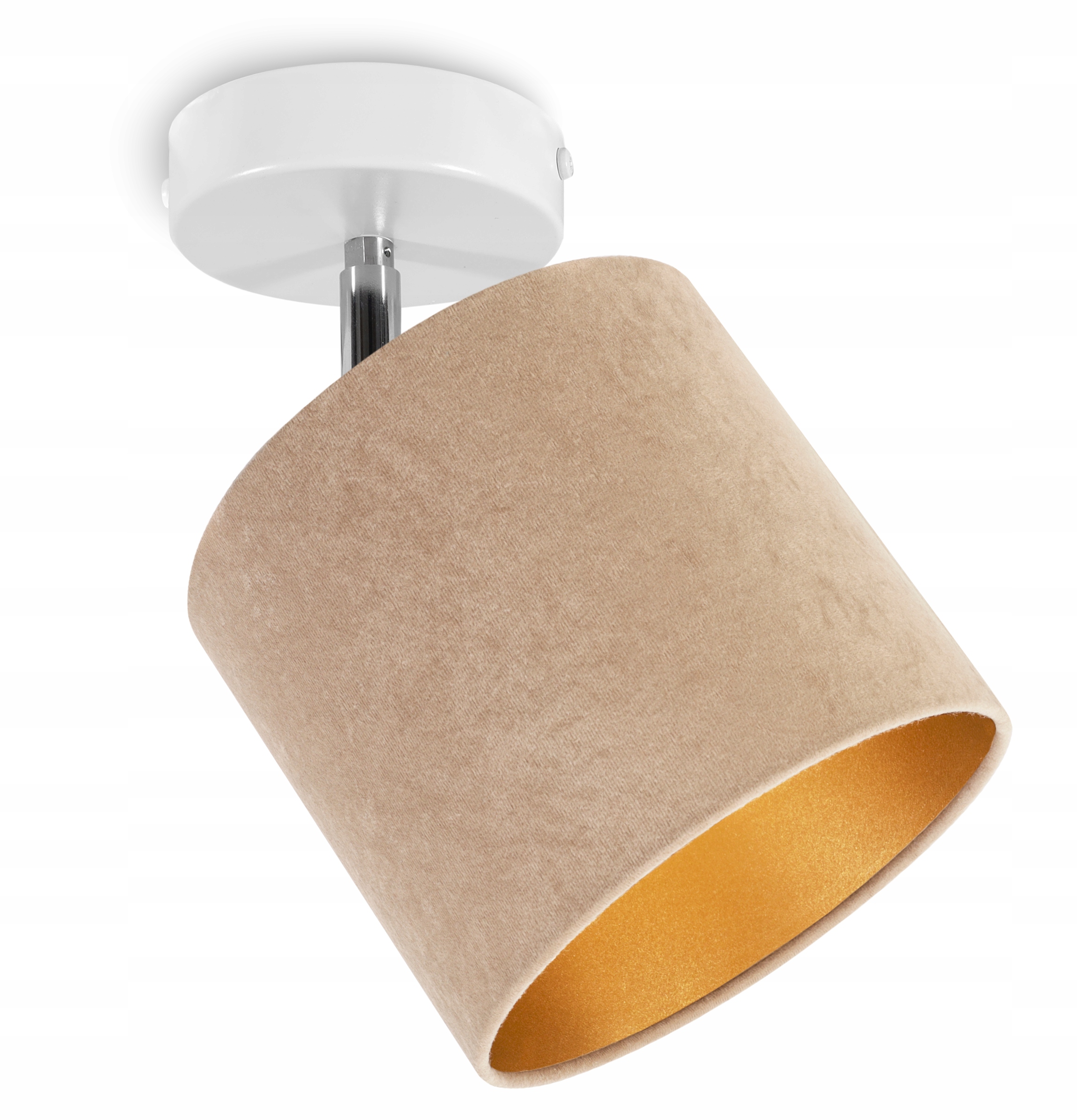 LAMPA WISZĄCA SUFITOWA KINKIET PLAFON ZŁOTY WELUR