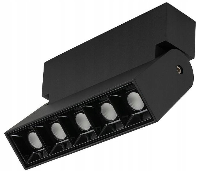 Nástenná lampa Focus čierna 10W Led 4000K Stropný reflektor do izby