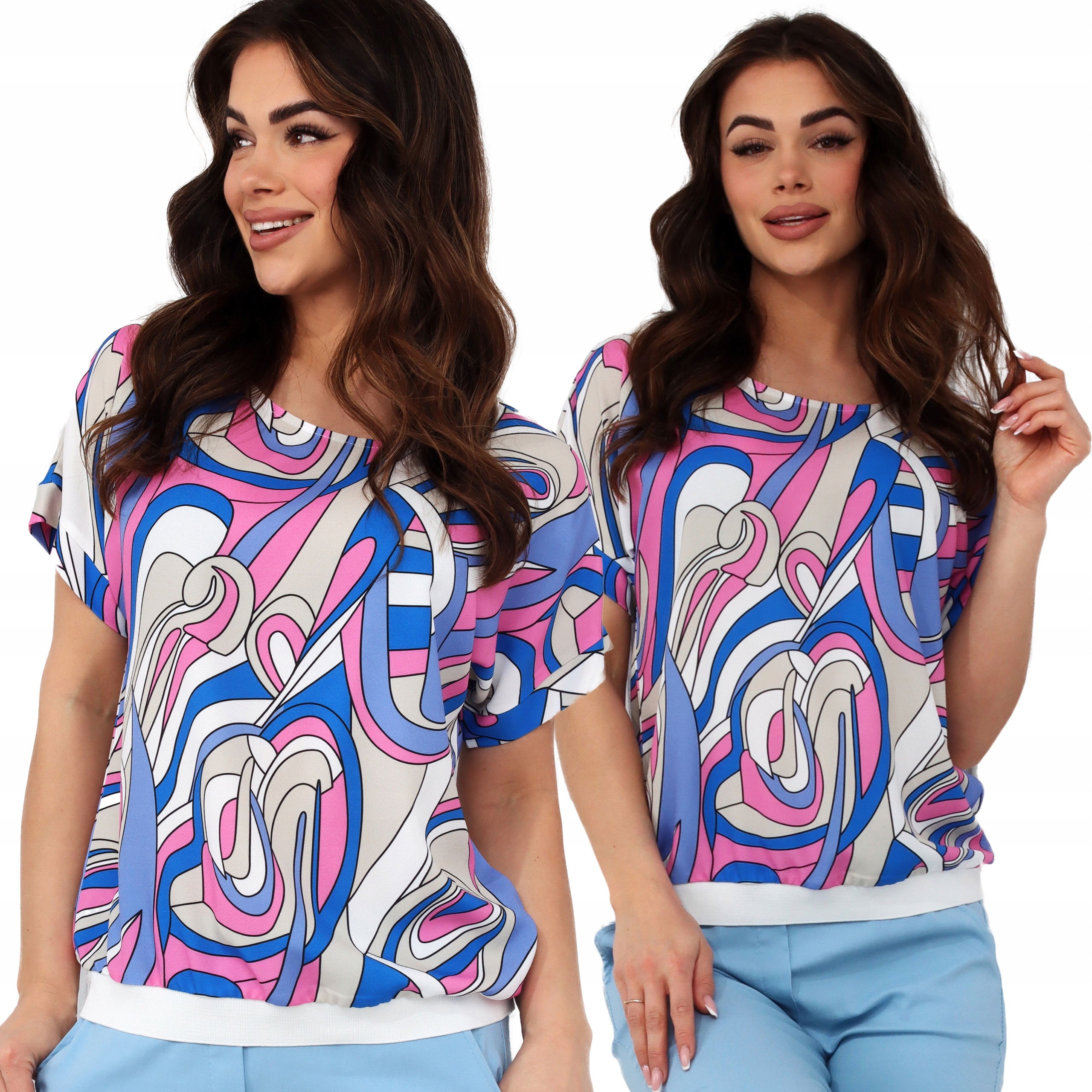 

Bluzka Damska Koszulka T-shirt Top 42/44 XL/2XL Ró