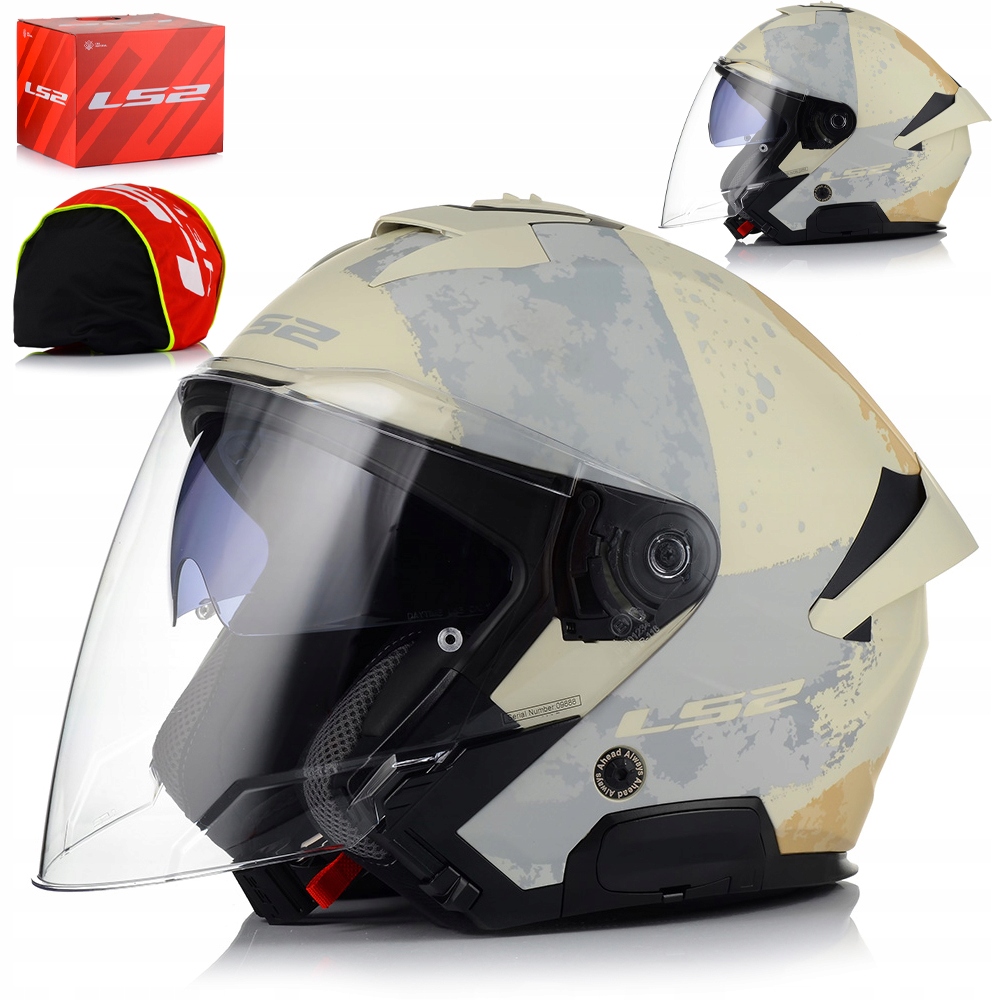 Otvorená Motocyklová Prilba LS2 OF618 Verso II Ľahký Skúter Chopper Blenda