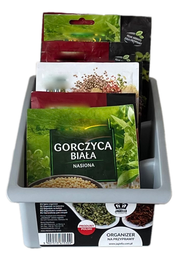 

Pojemnik na przyprawy organizer przyprawnik szary