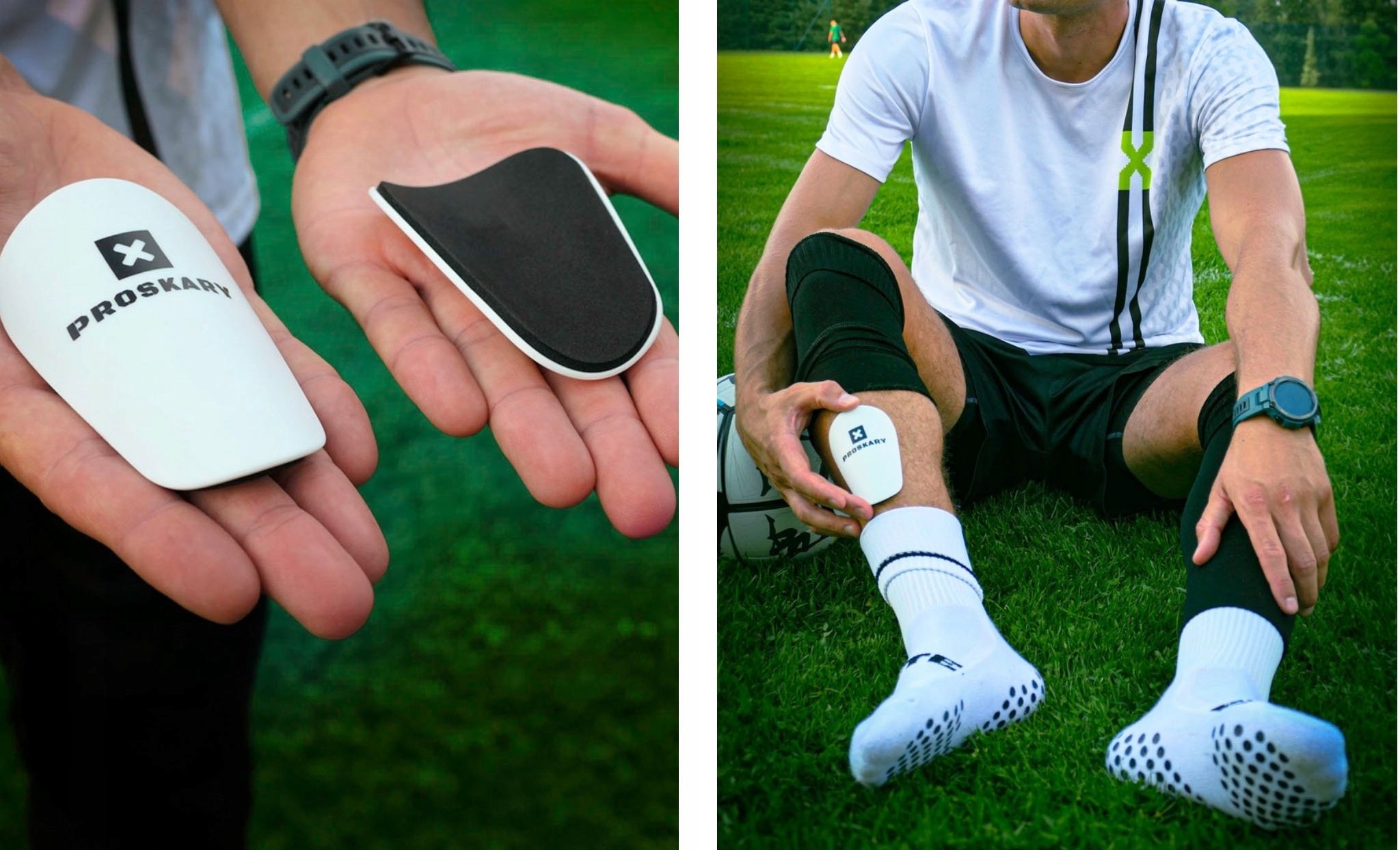 OCHRANIACZE PIŁKARSKIE MINI MAŁE PRZYLEGAJĄCE LEKKIE - PROSKARY Marka inna