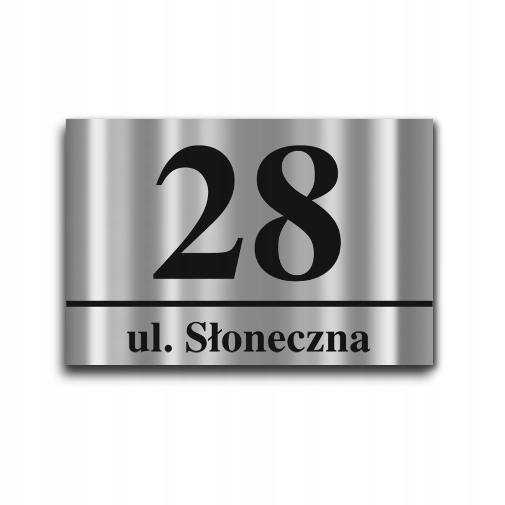 Aluminiowa Tabliczka Adresowa Numer Domu 30x20cm
