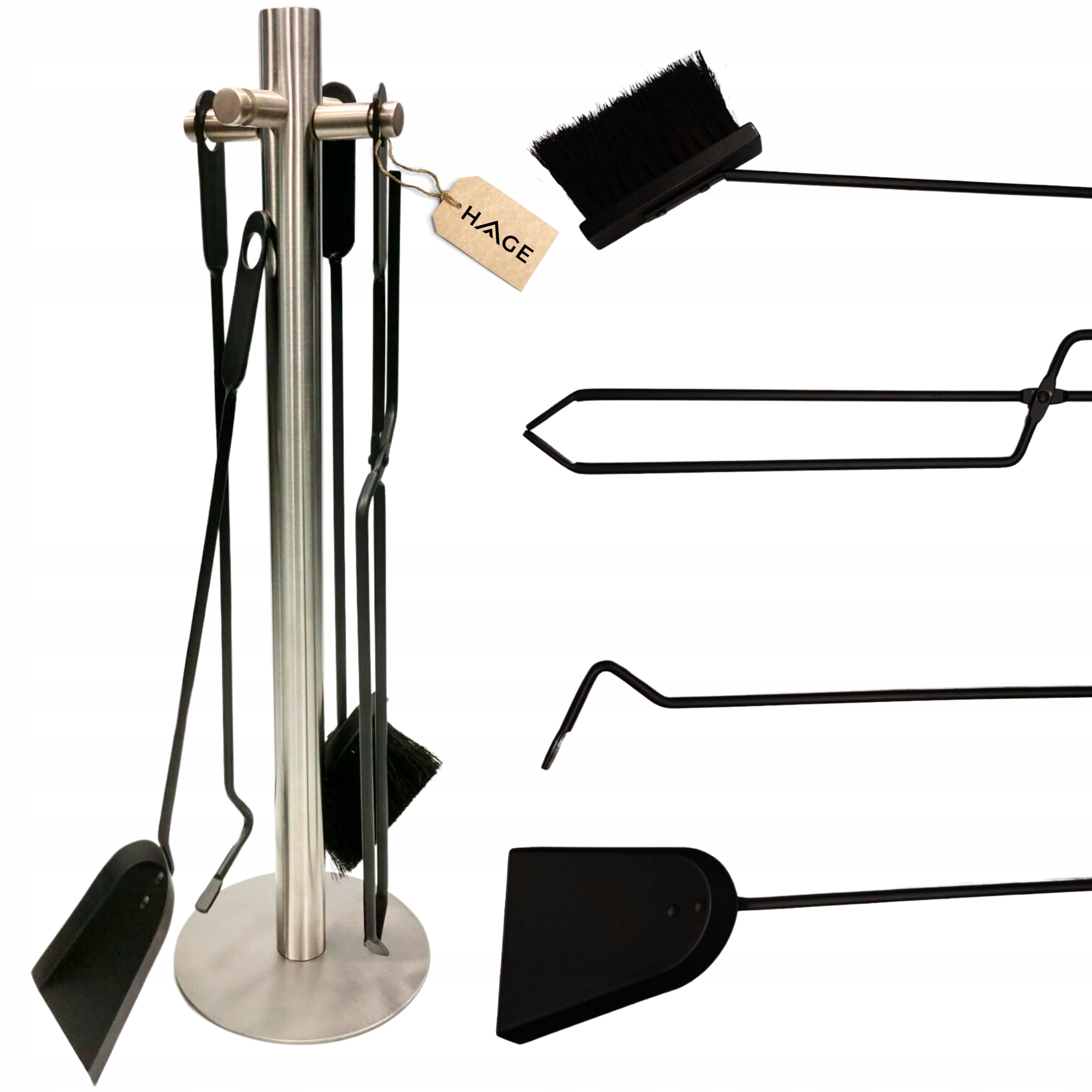 Krbové Nářadí Tallinn 5V1 Příslušenství Ke Krbu A Kamnům Nerezová Ocel