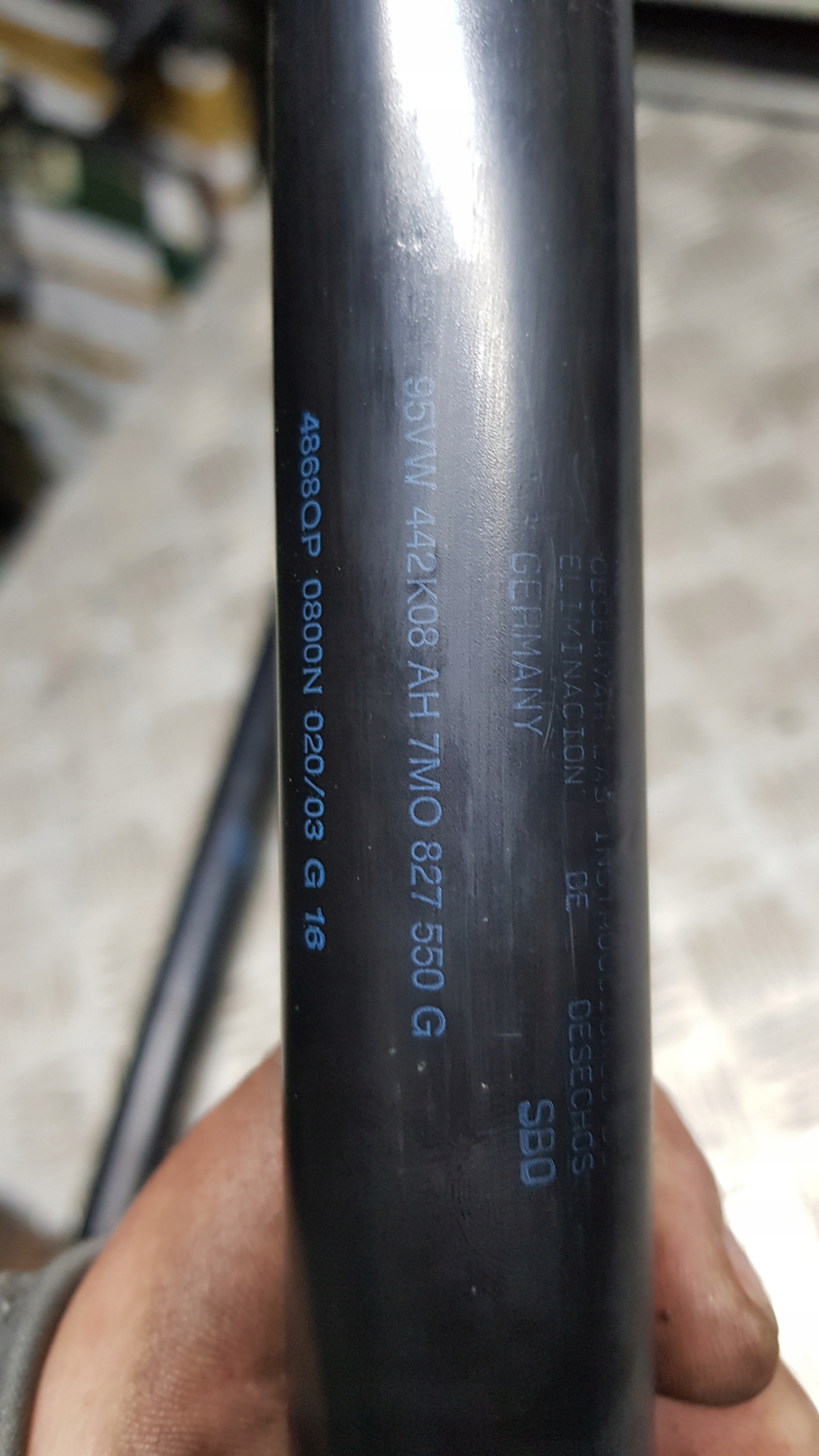SHARAN GALAXY SHARAN SILOWNIKI bonnet damper TELESKOPY