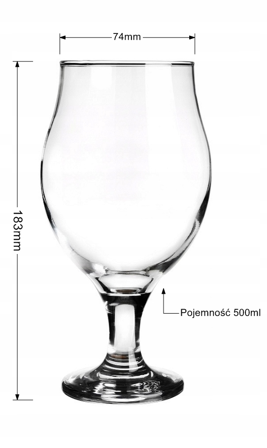 

Glasmark Pokal szklanka do piwa na nóżce 500 ml