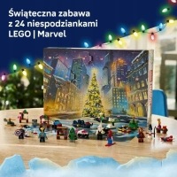 Адвент-календарь LEGO Marvel 76340 2026, 6 минифигурок и 317 деталей, от 6 лет