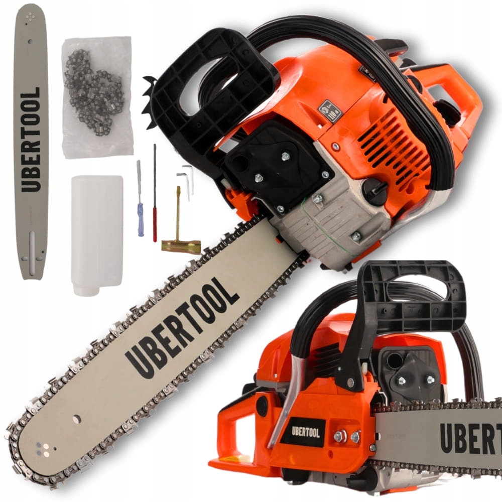 Piła Spalinowa Pilarka łańcuchowa duża moc 5.9KM 2x Prowadnica