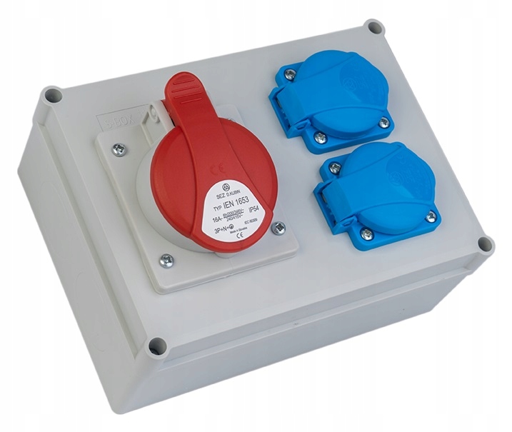 ROZDZIELNICA ROZDZIELNIA BUDOWLANA SKRZYNKA SIŁOWA 16A 230/400V IP54