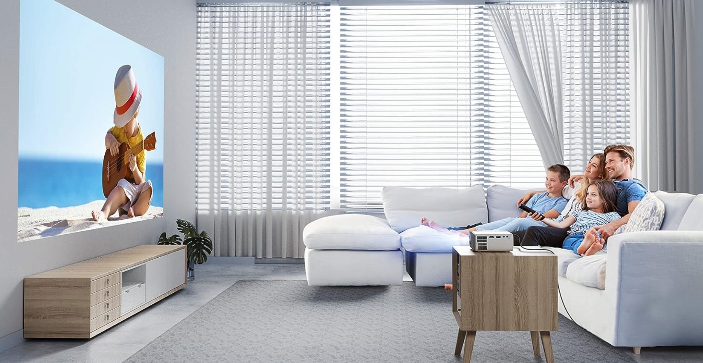 PROJEKTOR RZUTNIK FULL HD 4K 10000LM ANDROID WIFI BLUETOOTH KONTRAST 3000:1 Żywotność lampy w trybie normalnym 30000 h