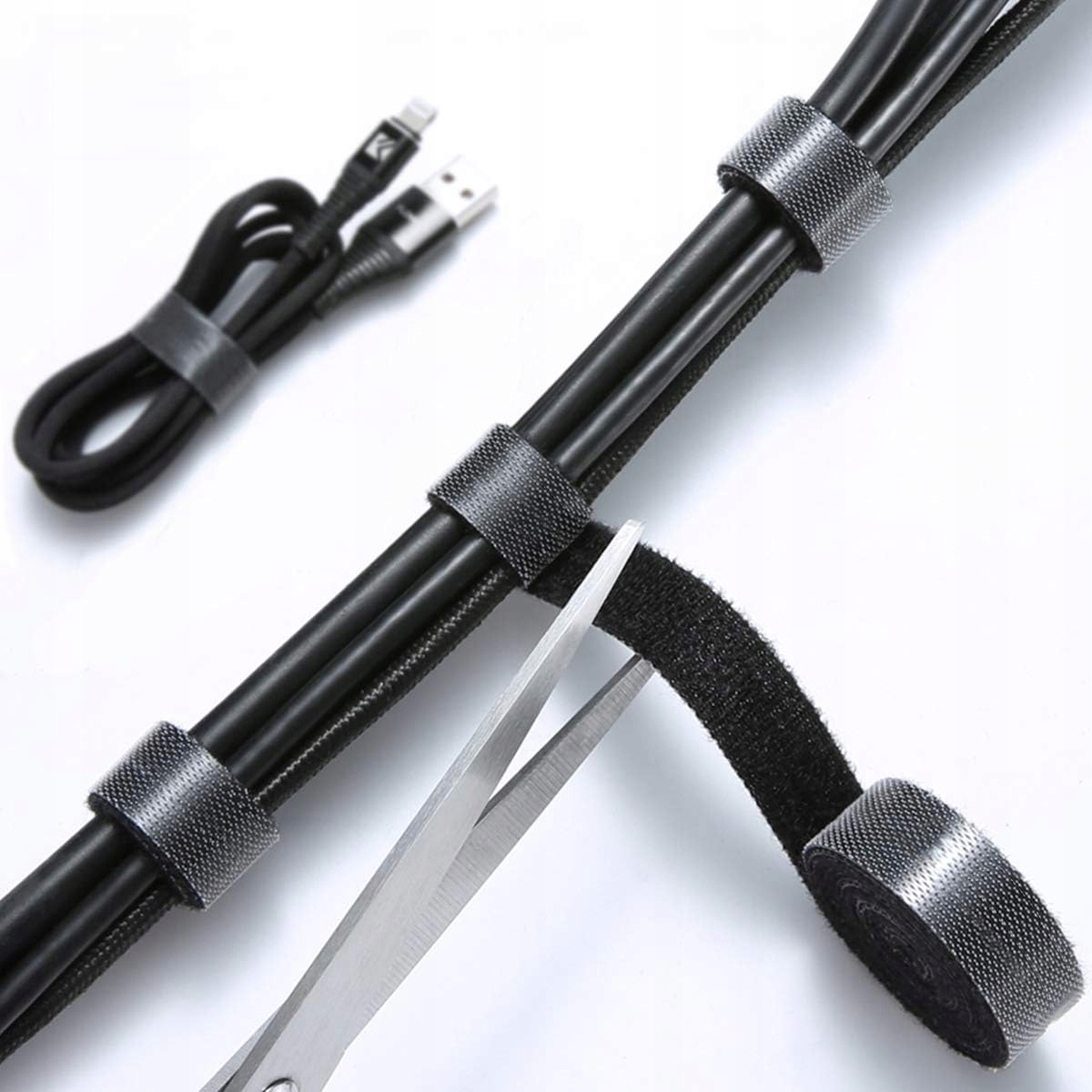 TAŚMA RZEPOWA OPASKA RZEP ORGANIZER KABLI 10mm 3m EAN (GTIN) 5904204762755