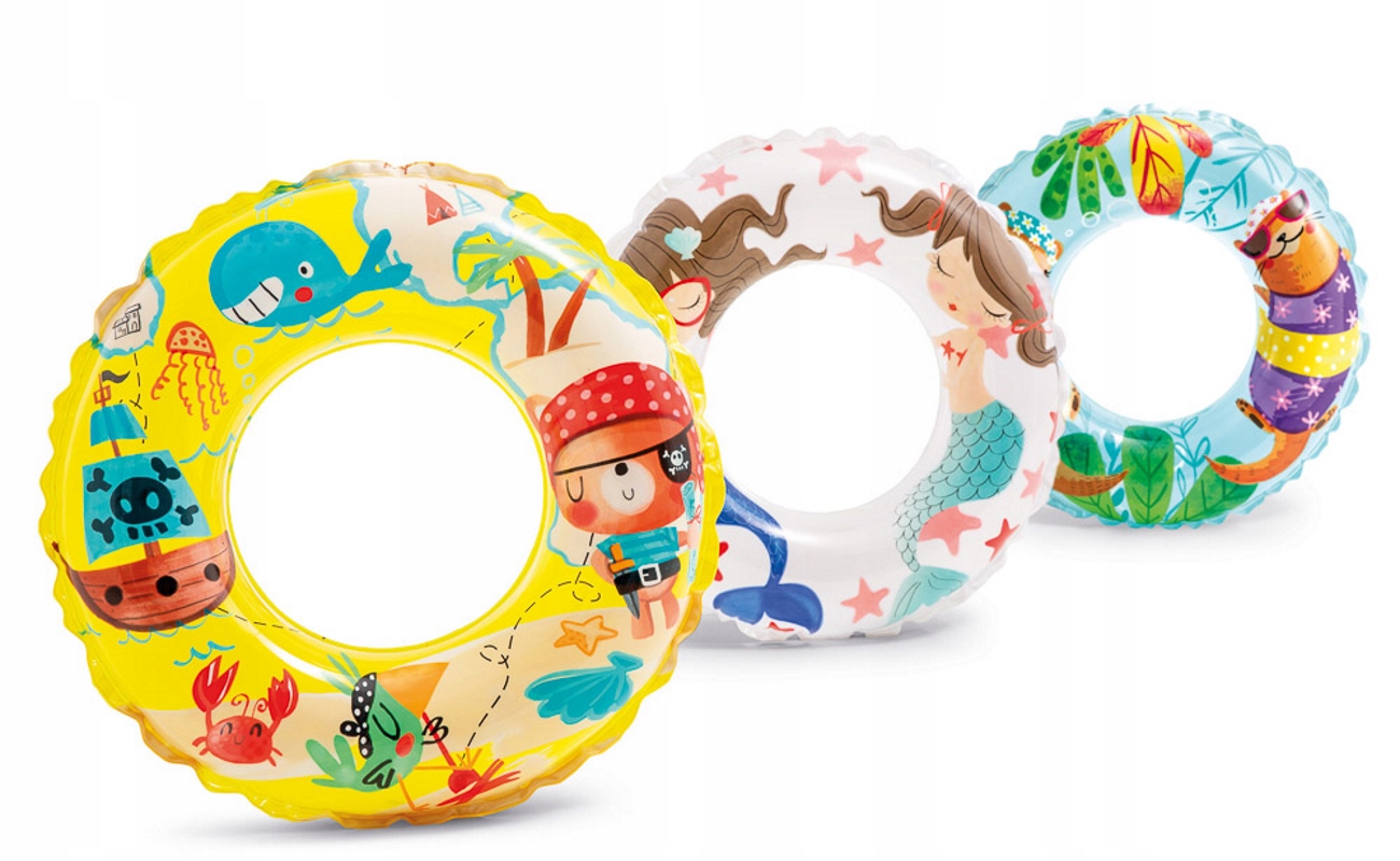 DMUCHANE KOŁO DO PŁYWANIA PIRAT STATEK INTEX 61 CM Kod producenta 59242