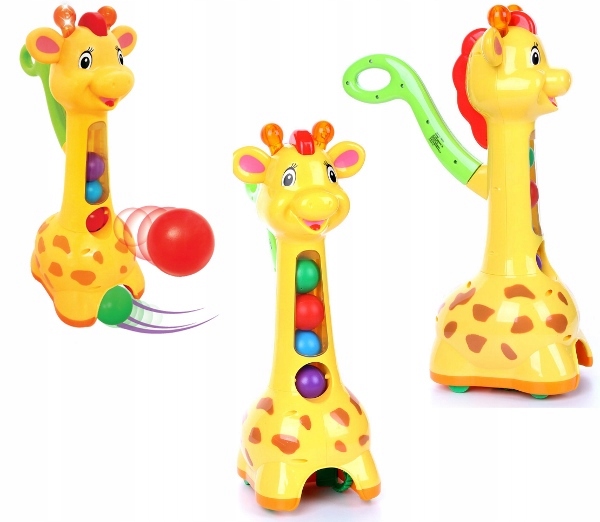 ŻYRAFA INTERAKTYWNA PIŁECZKOWY POŚCIG PL DUMEL ZABAWKA KOLOROWA