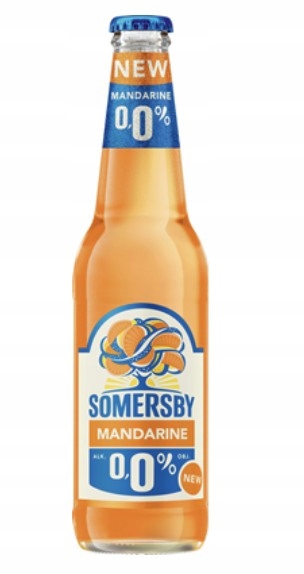 Levně Somersby Mandarine Pivní nápoj 0% 24 x 400 ml láhev