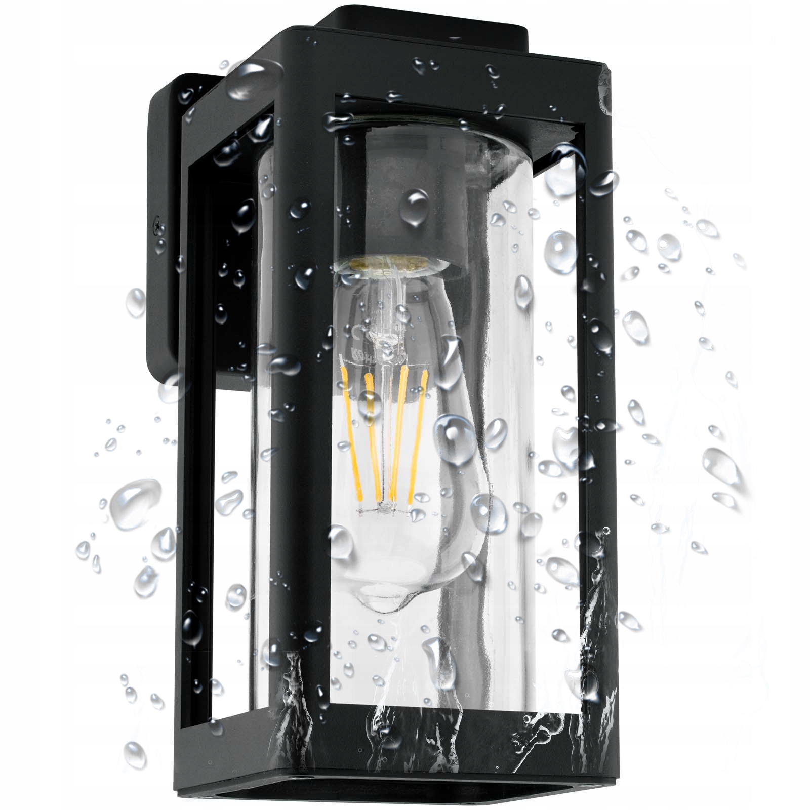 Kinkiet Zewnętrzny Lampa Elewacyjna Ogrodowa ŚCIENNA LED E27 LATARNIA Rodzaj gwintu E27