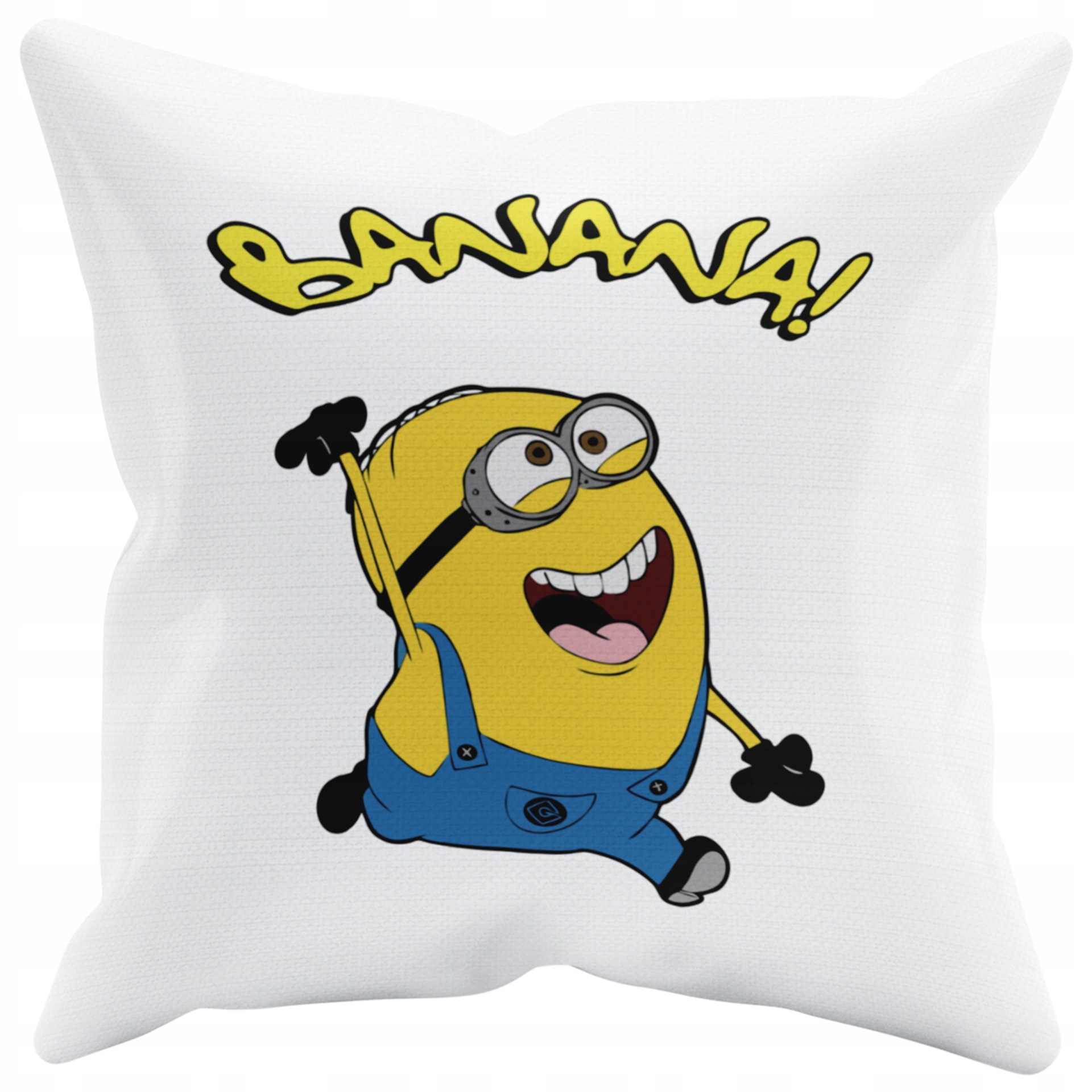 POSZEWKA NA PODUSZKĘ JAŚKA DO PRZEDSZKOLA MINIONKI + IMIĘ GRATIS Kolor dominujący biel
