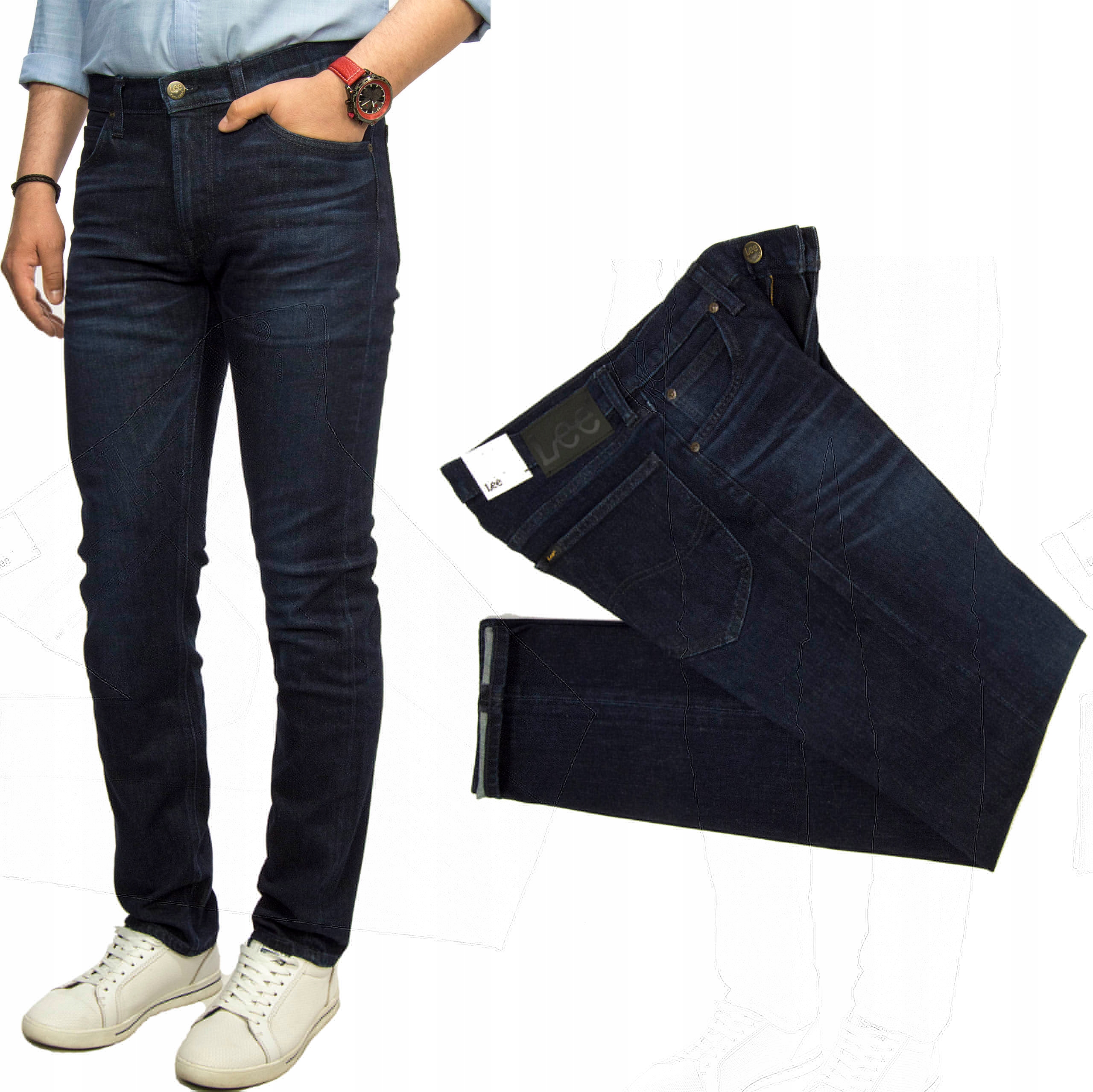 

Lee Daren Dark Park męskie spodnie jeansy W31 L32