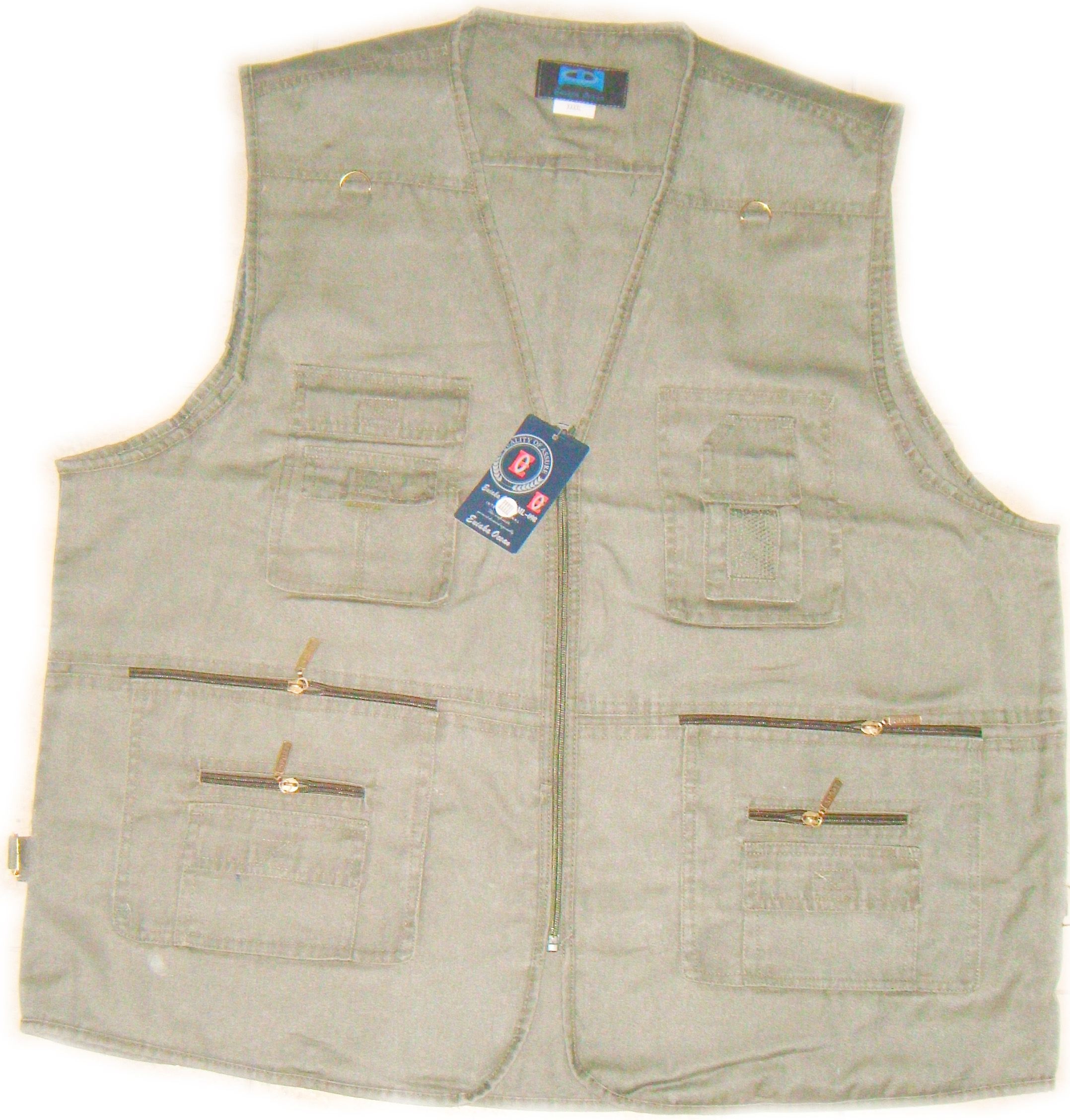 

Kamizelka Męska Kolory Zamek Kieszenie Ryby r.4XL
