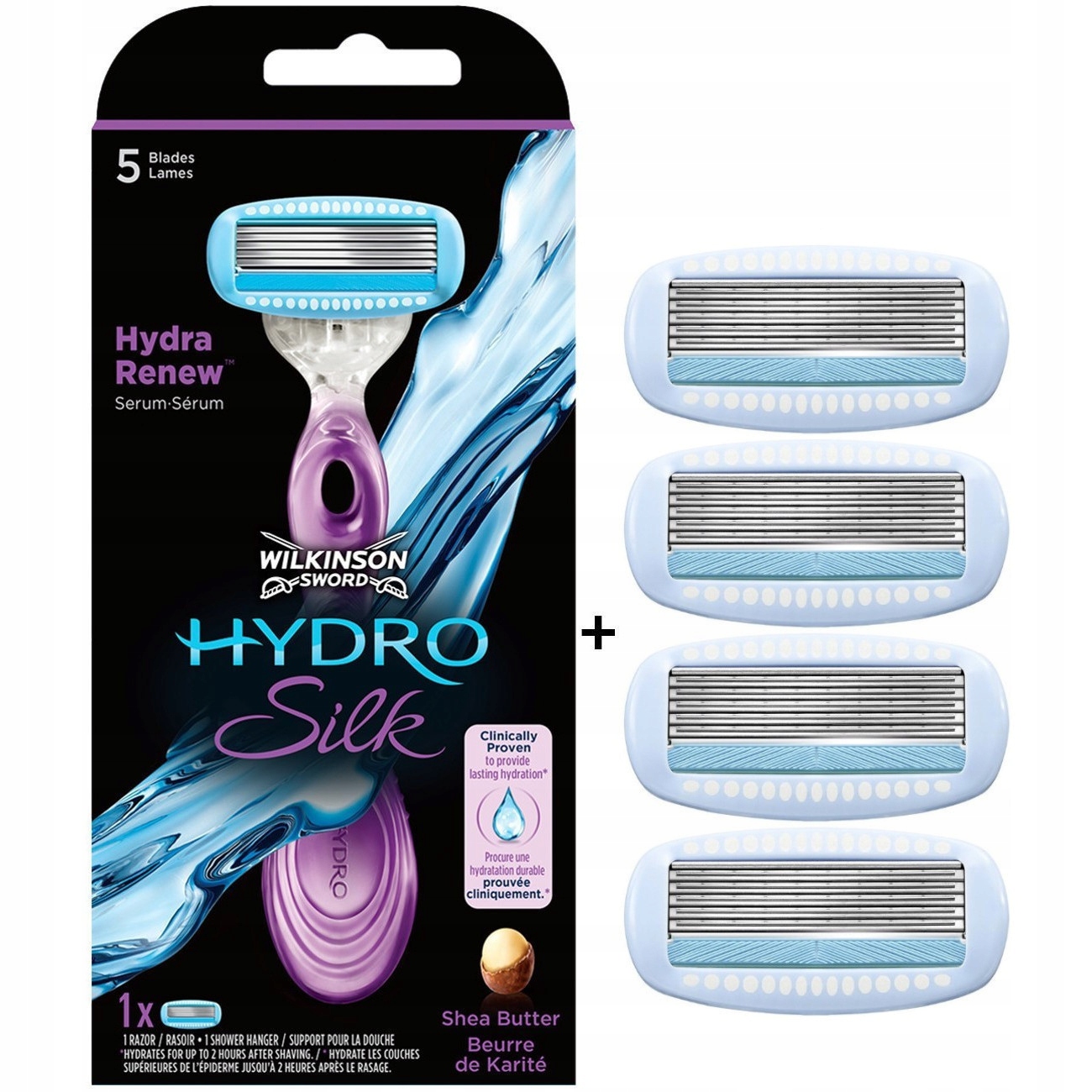 

Zestaw Wilkinson Hydro Silk 5x Wkłady Rączka