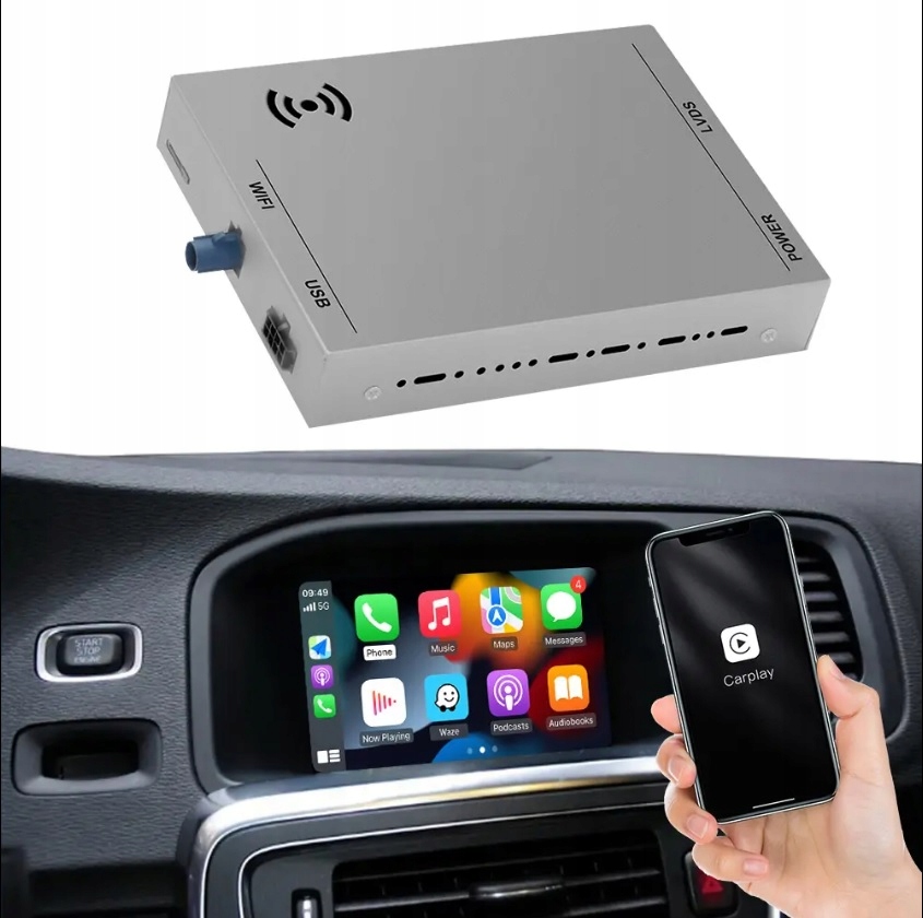 Volvo V40 V60 S60 XC60 &7 Cali Modul Apple Carplay Android Auto Wifi Usb.