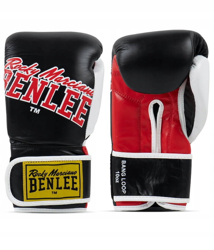 Męskie Rękawice Benlee Skórzane Bang Loop Bokserskie Sparingowe BOKS_10 oz