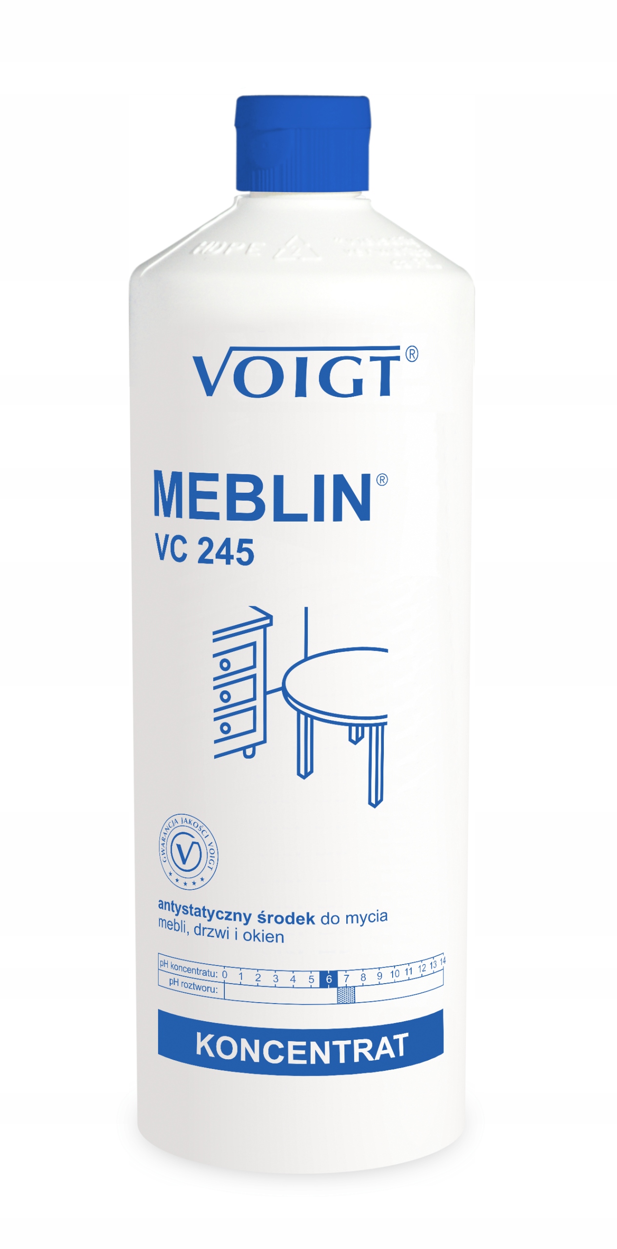 Levně Koncentrát čisticího prostředku na nábytek, protiprachový efekt Objem 1 l Meblin