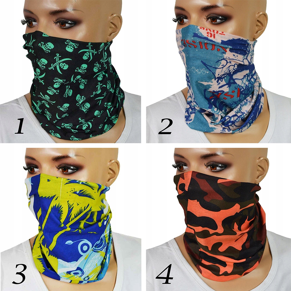 Maseczka Komin Maska na Twarz BUFFA 12 w 1 Marka inna