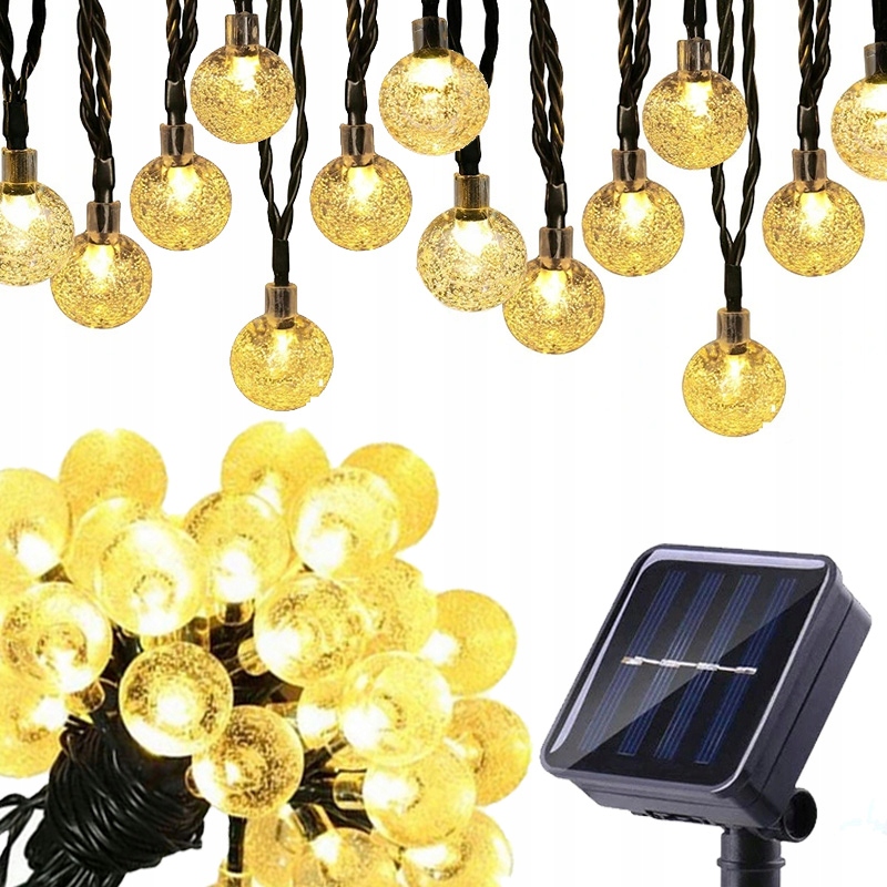 

Girlanda Solarna Ogrodowa Lampki Solarne 50LED 9M