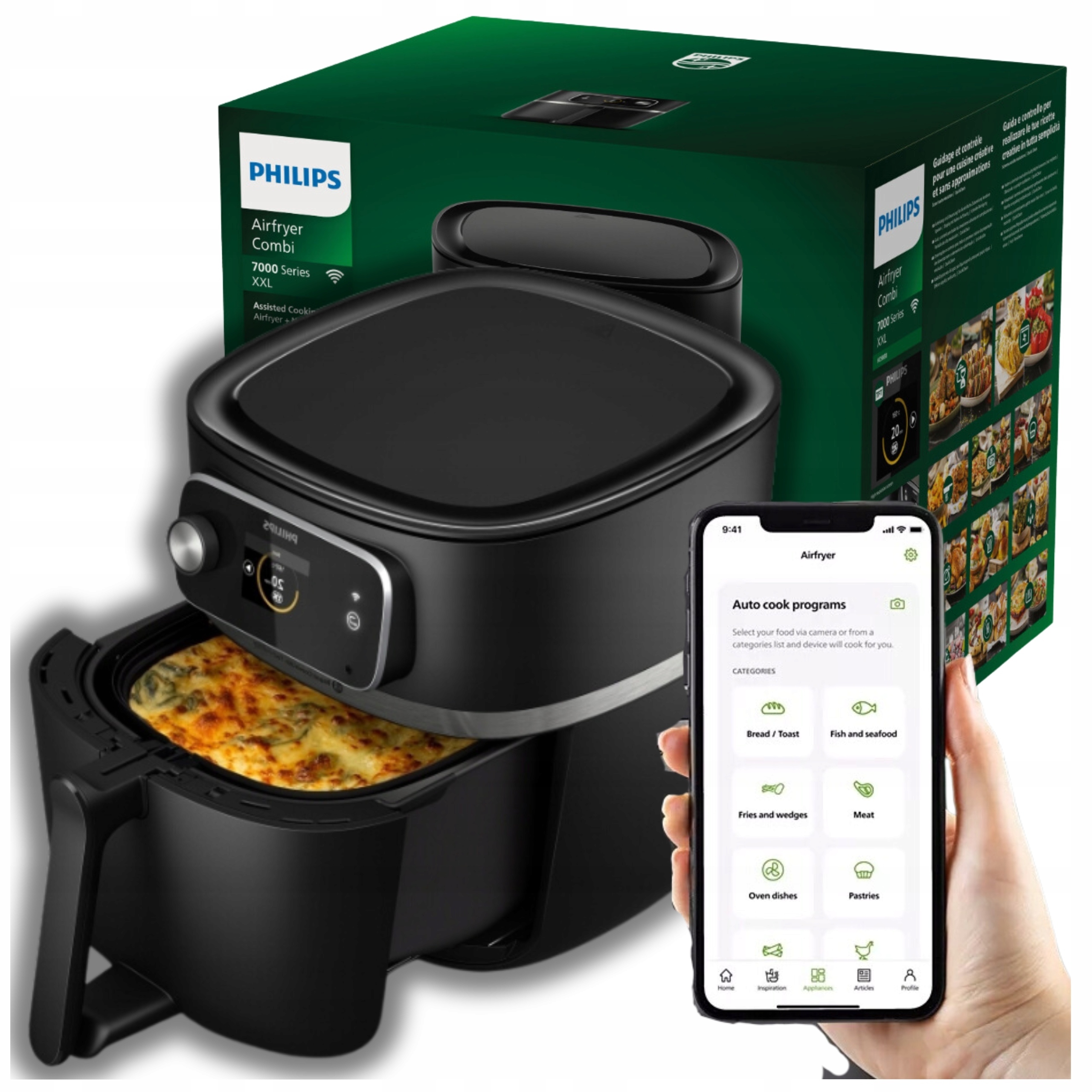 Frytkownica beztłuszczowa Philips Ovi Smart 2.0 XXL HD9880/90 Air Fryer