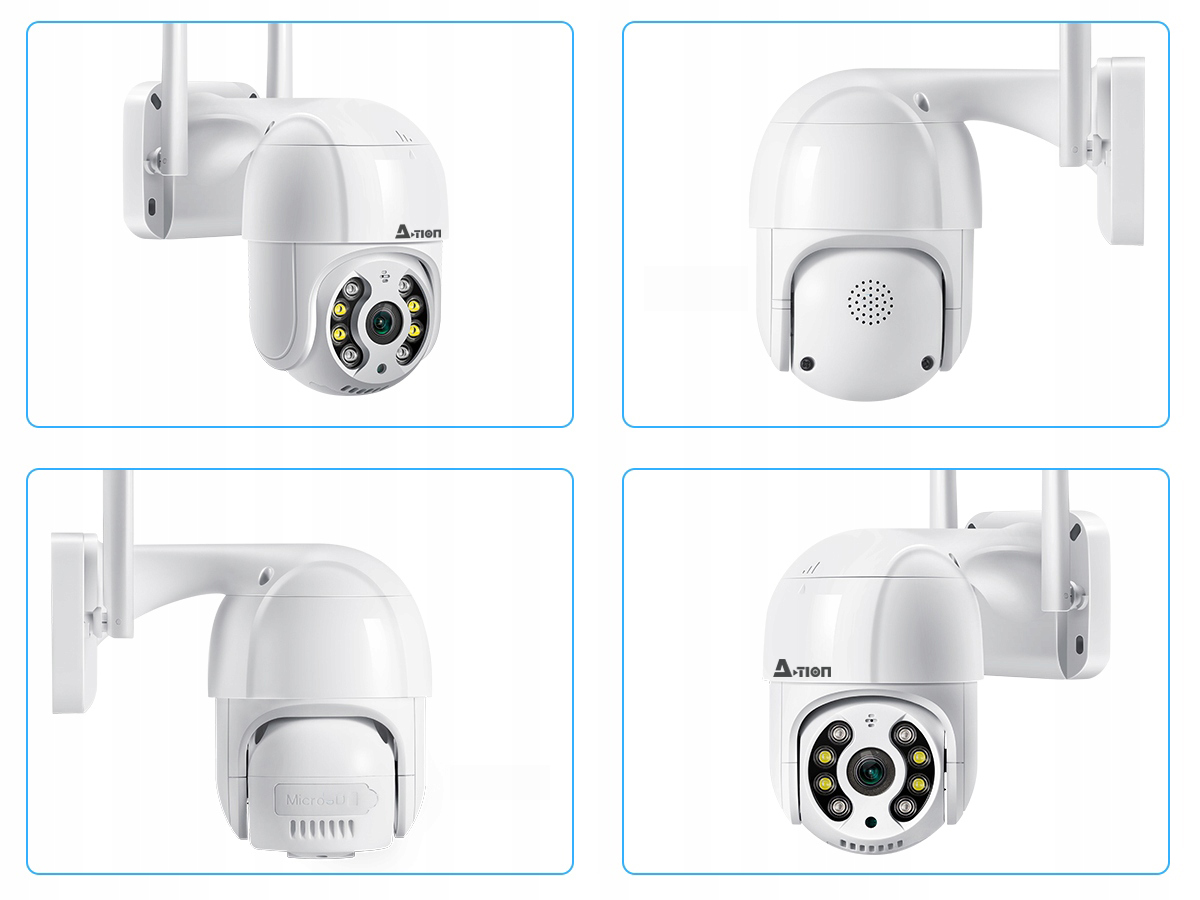 KAMERA ZEWNĘTRZNA WIFI IP OBROTOWA ZOOM x4 FULL HD MONITORING ICSEE Kod producenta 2MP 4xZoom monitoring domu firmy podwórka