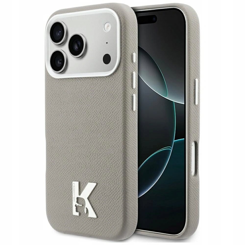 Pouzdro Karl Lagerfeld Karl Head Logo MagSafe pro iPhone 17 Pro šedé