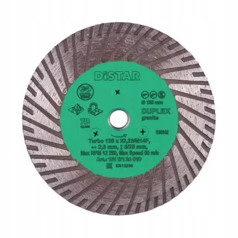 Distar Diamantový Kotouč Duplex 125 x 2,8 x 22,23 mm M14F Turbo