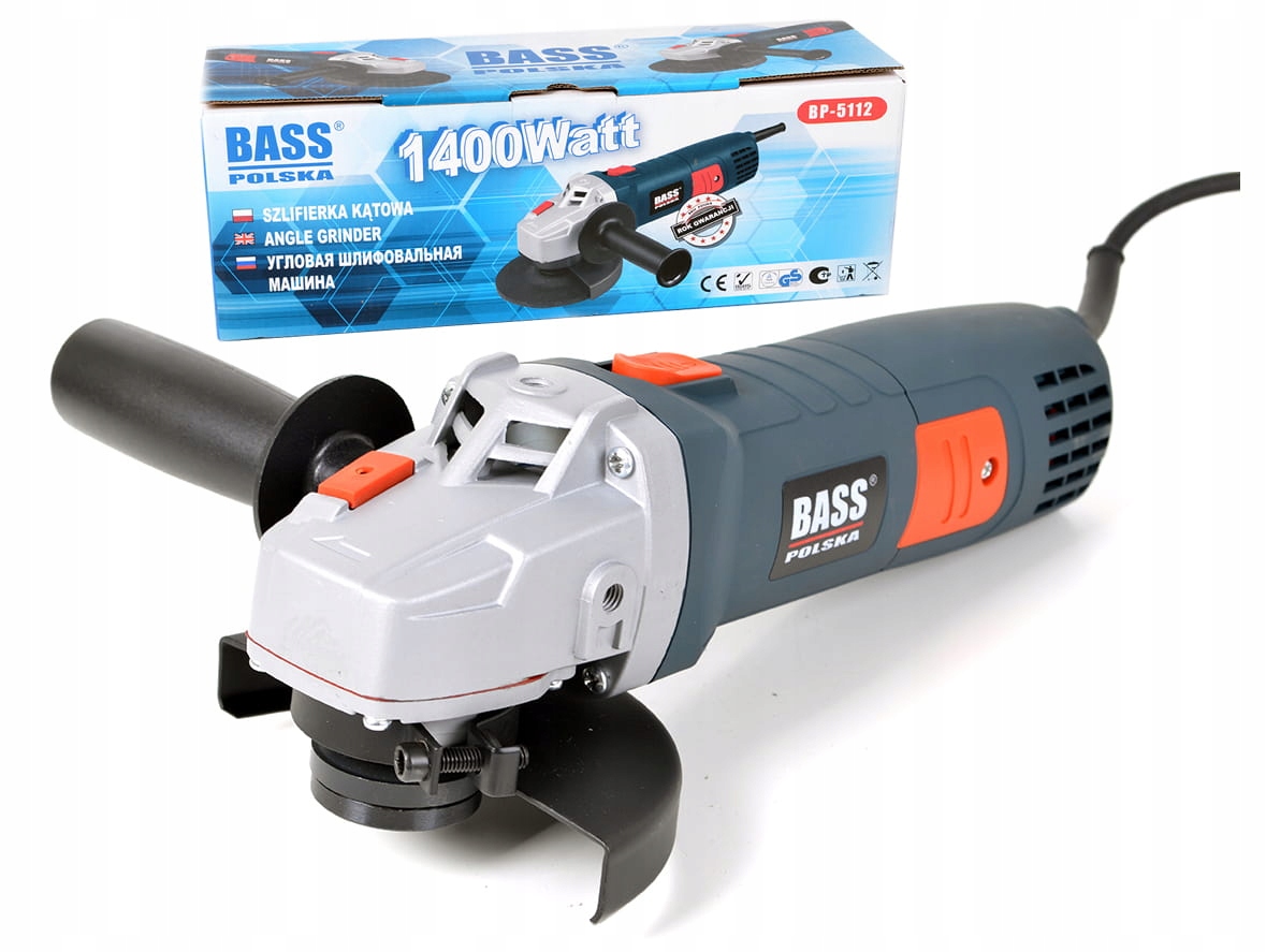 Szlifierka Kątowa Diax 125 MM 1400W 230 V blokada wrzeciona Bass Polska