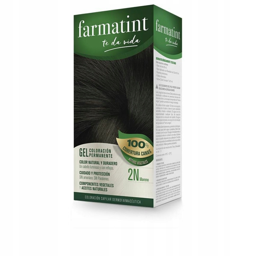 Trvalá barva na vlasy Farmatint 380213 Brunet 2n-Moreno N 2n-Moreno Gel (5 ks)
