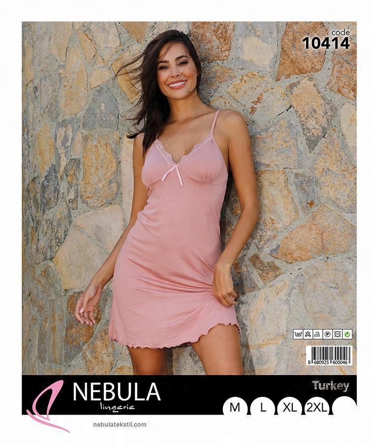 

Sexy Koszulka Nocna Halka na Ramiączka Koronka L