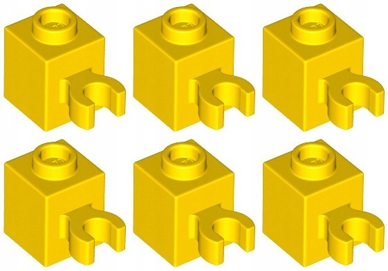 

Lego 30241b Klocek 1x1 Clip żółty (3g) 6 szt.