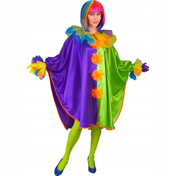Kostým Pončo Klauna Klaun Vícebarevný Karnevalový Převlek