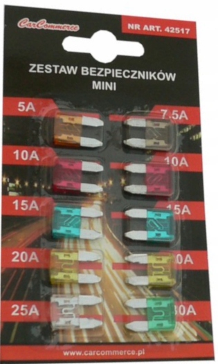 

CarCommerce bezpieczniki płaskie mini 10szt.