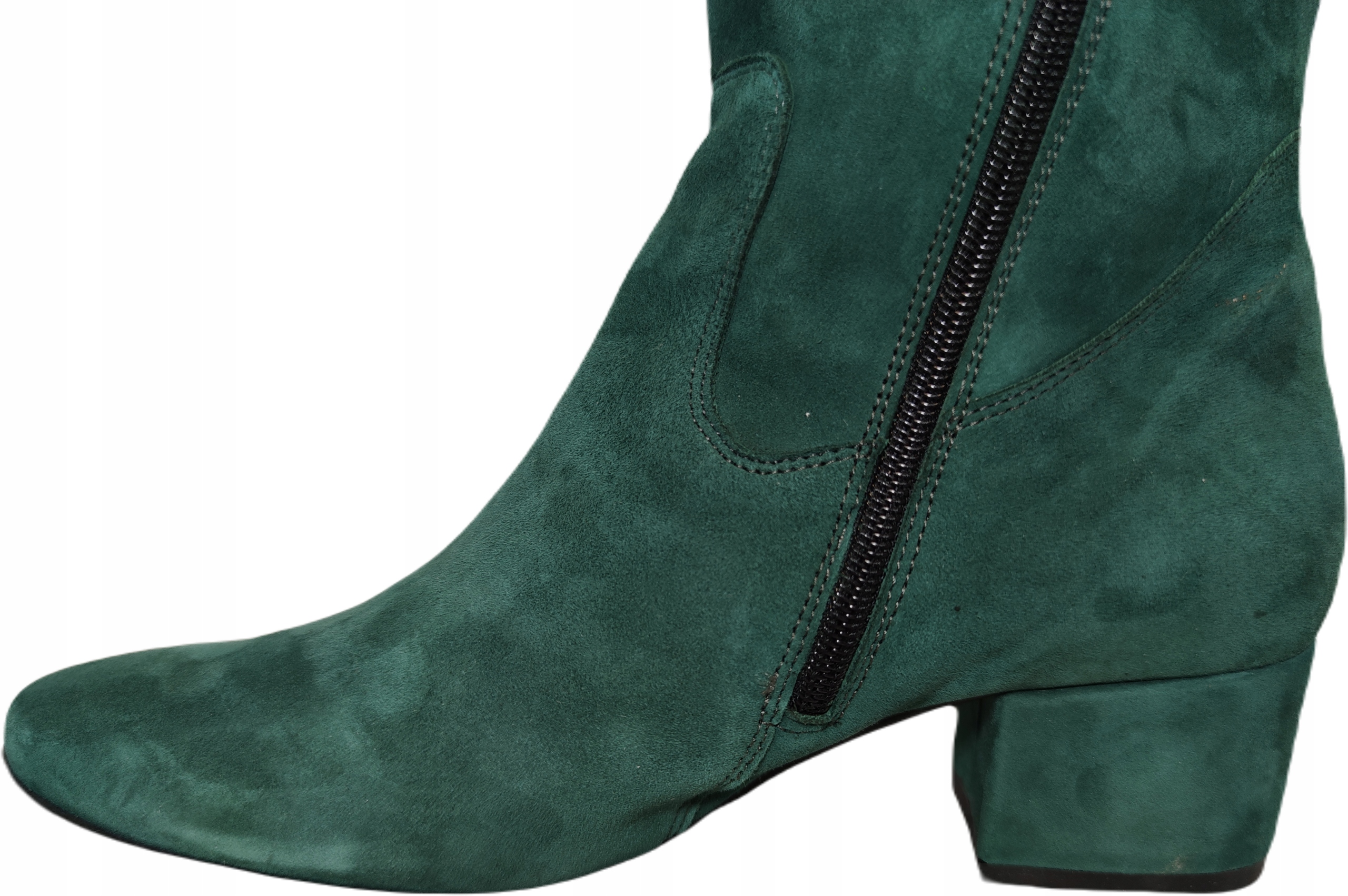 długie kozaki zamsz ANN-MEX 9343 ZIELONY R37 Model 9343 13W