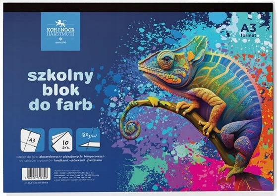 SZKOLNY BLOK DO FARB A3/10ARK 180 G.KAMELEON 8297