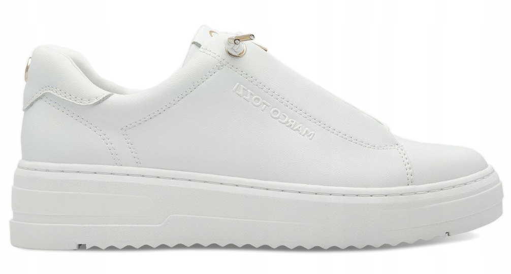 Marco Tozzi bílé dámské sportovní boty z ekologické kůže 37