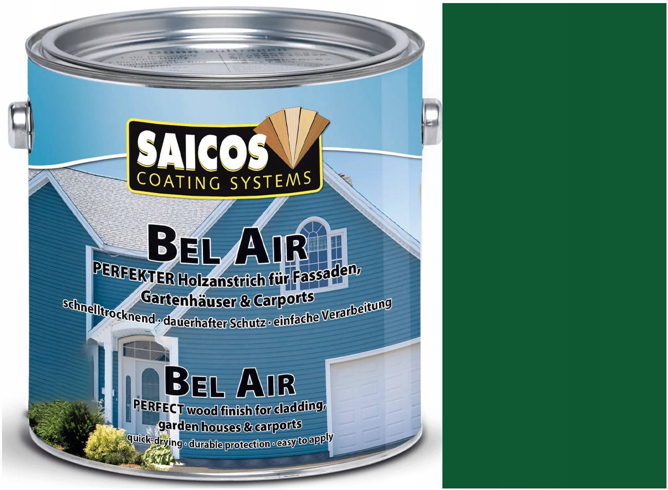 Saicos farba na fasádu Zelená Jedľa 7260 2,5L