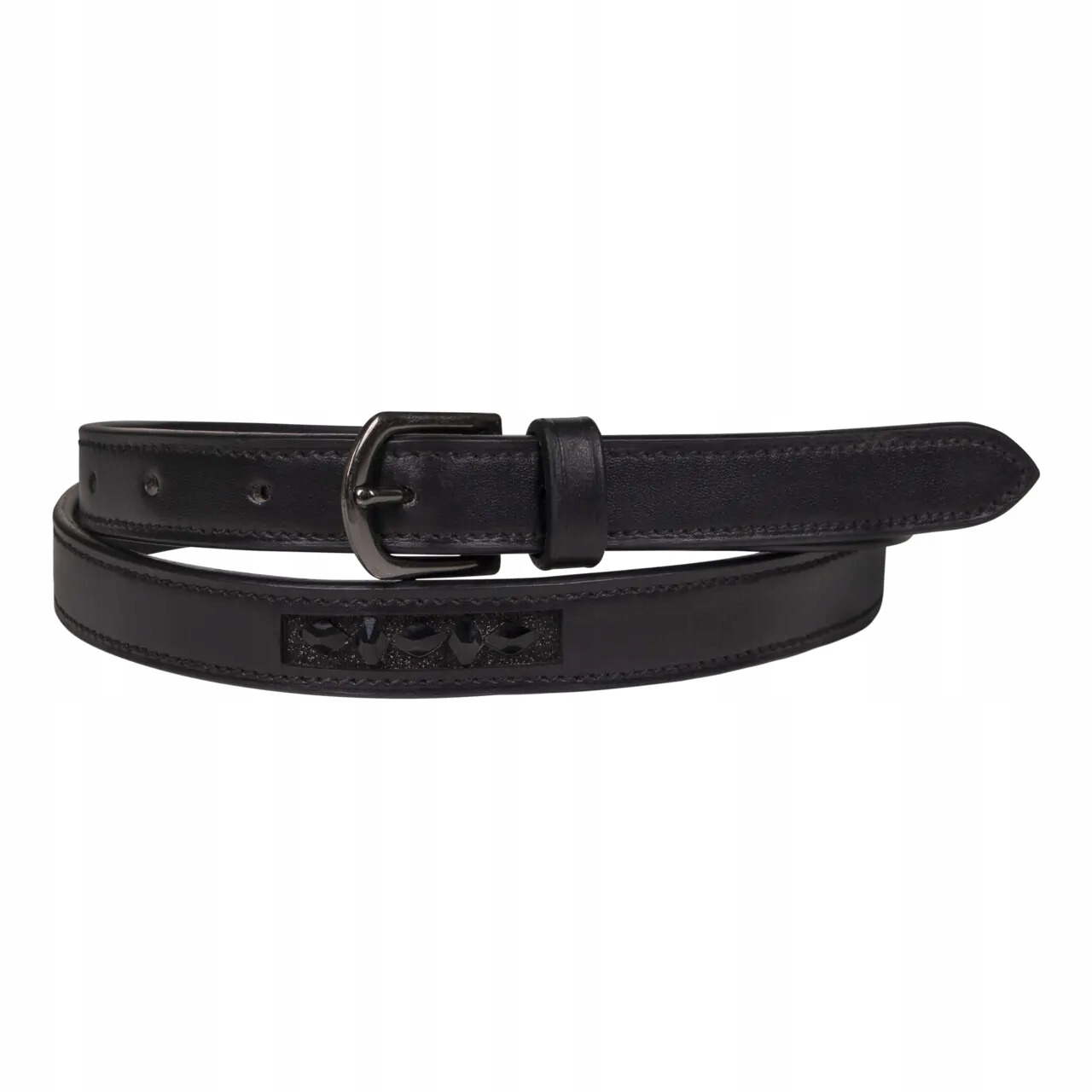 Pásek ke kalhotám Qhp Arleth černý 20 mm 75